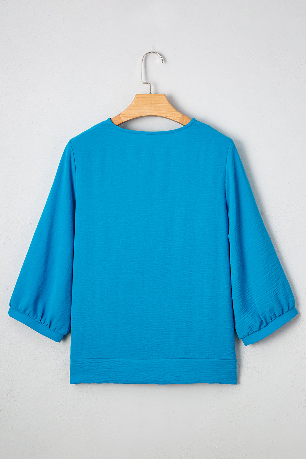 Clara V Neckline Crinkled Blouse-1