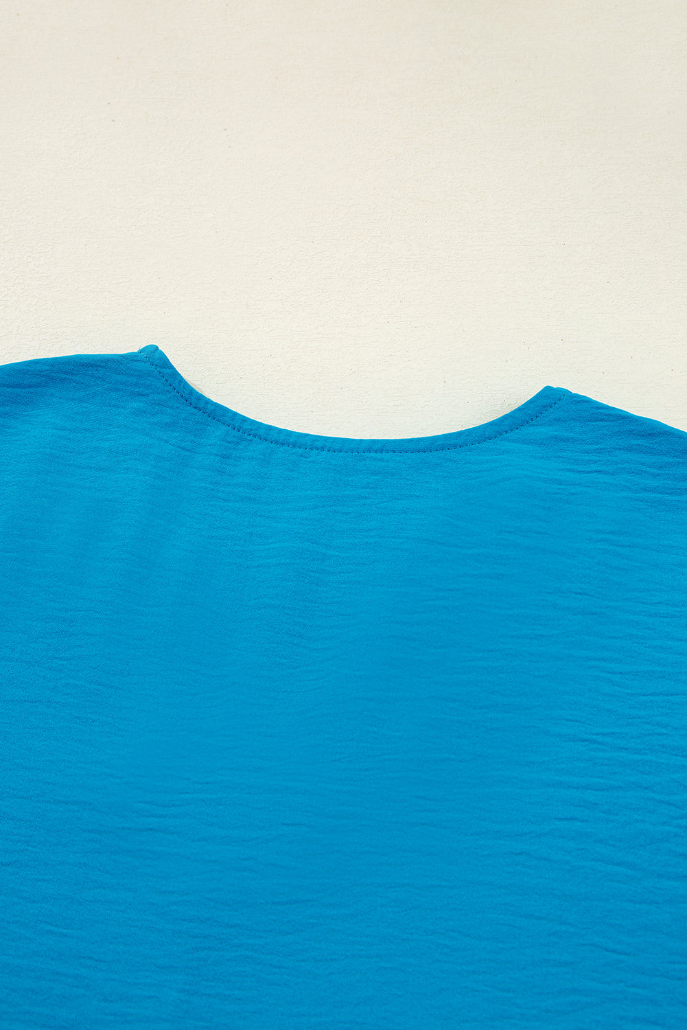 Clara V Neckline Crinkled Blouse-3